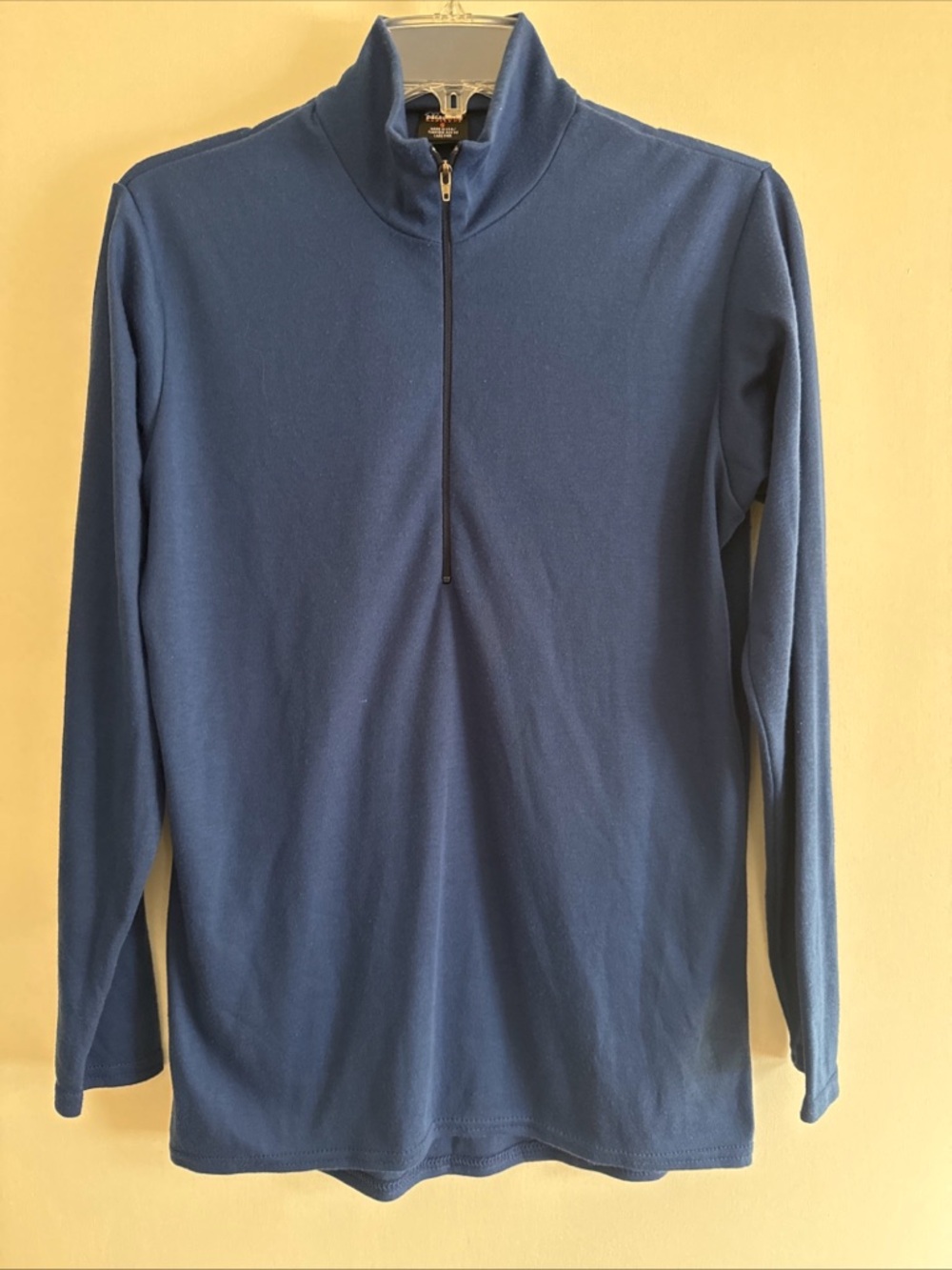 Patagonia 1/4 Zip Pullover Layering Top Womens Large Blue Base Layer Fall Spring